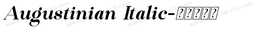 Augustinian Italic字体转换